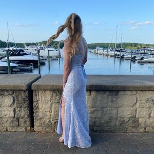 Purple lace prom dresss (can negotiate about price)